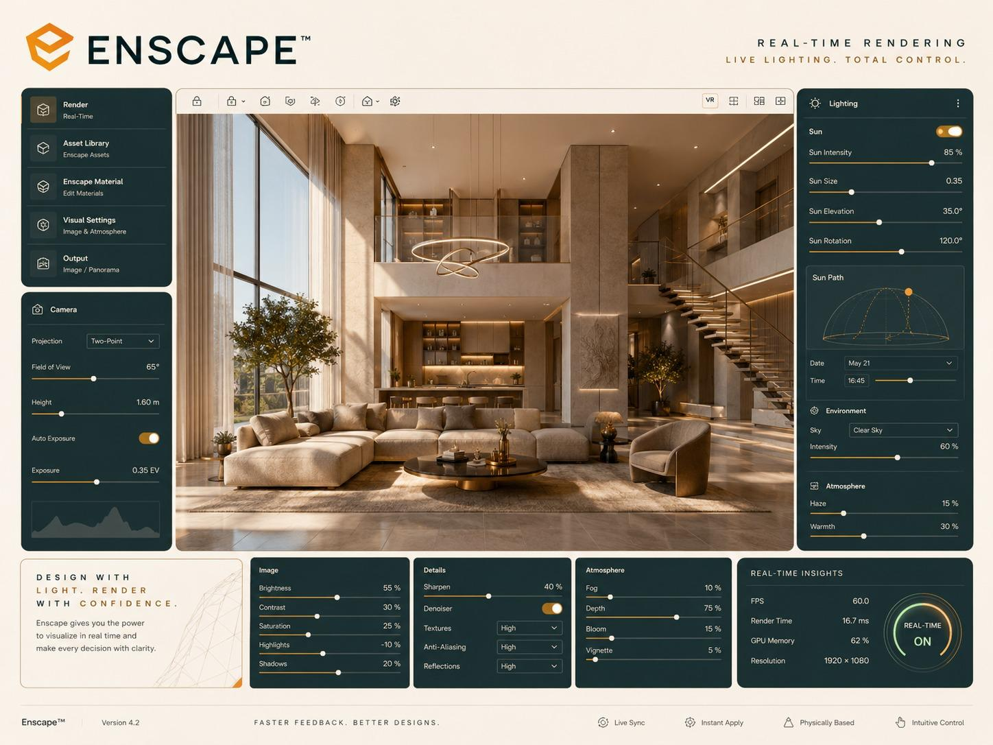 إضاءة Enscape كالمحترفين
